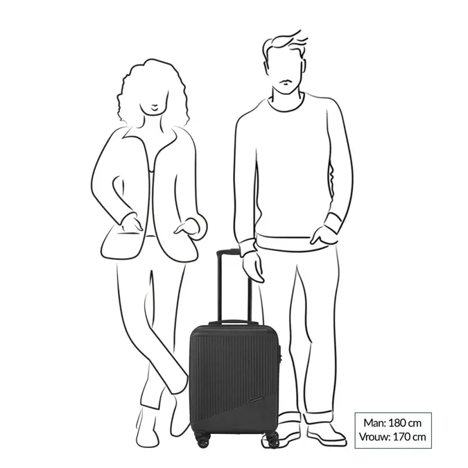 Travelite Bali 4 Wiel Trolley S black |34 L