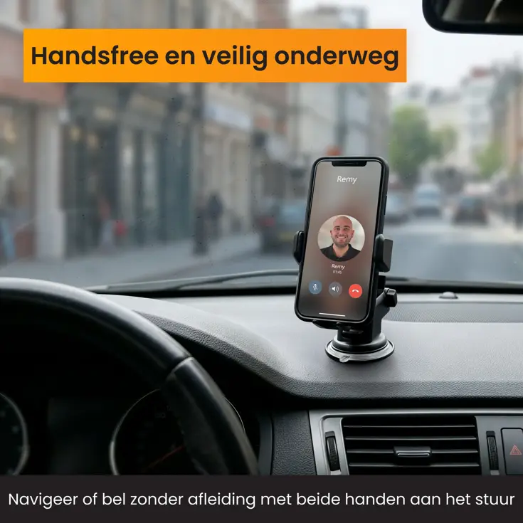 Telefoonhouder Auto Zuignap met Dashboard Pad