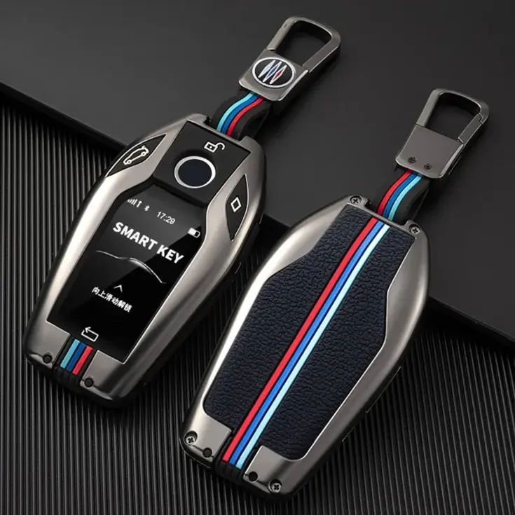 Metalen Sleutelhoesje voor Bmw grijs BMW-C