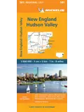 Kaart Regional 581 New England - New York