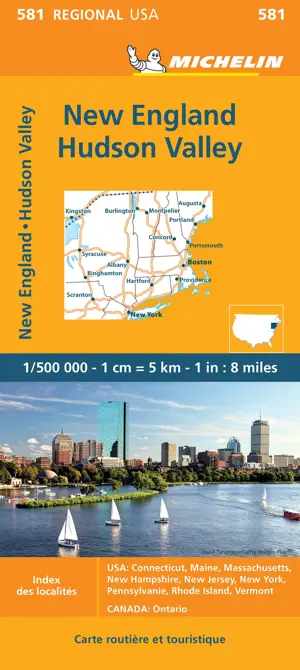 Kaart Regional 581 New England - New York