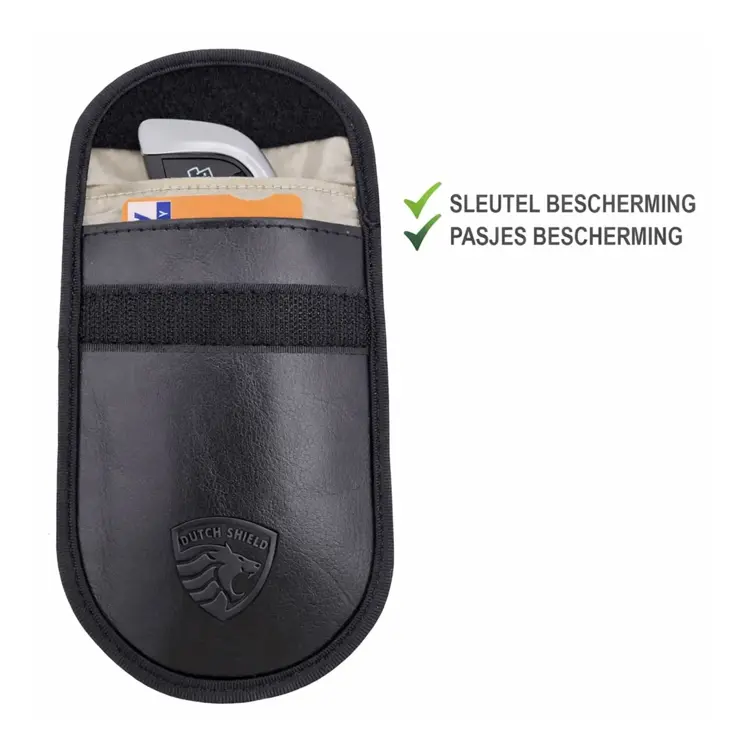 2x RFID Autosleutel hoesje - Anti-Skim zwart