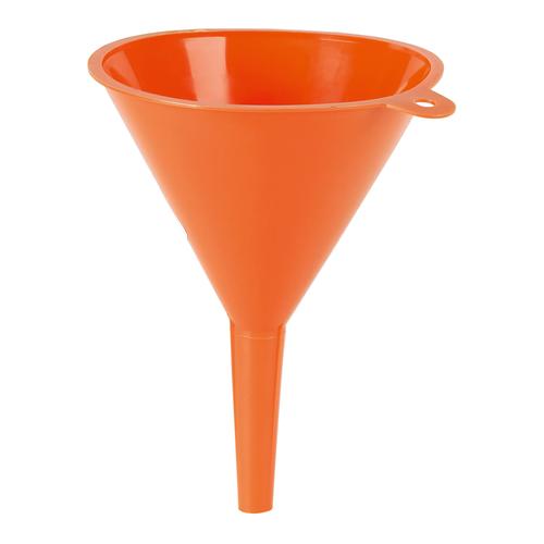 Oranje trechter 100mm, olie- en zuurbestendig