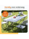 Inklapbare Tafel - Weerbestendig - 180x70x74cm