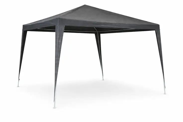 Partytent 3x3 m grijs - waterafstotend met frame