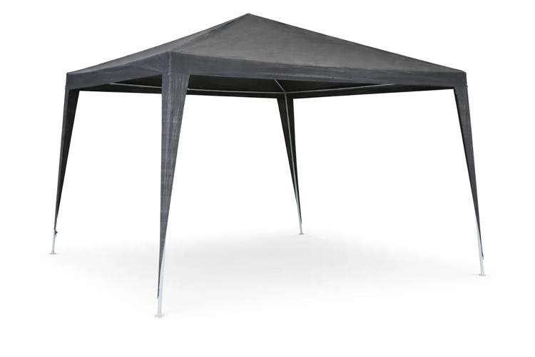 Partytent 3x3 m grijs - waterafstotend met frame