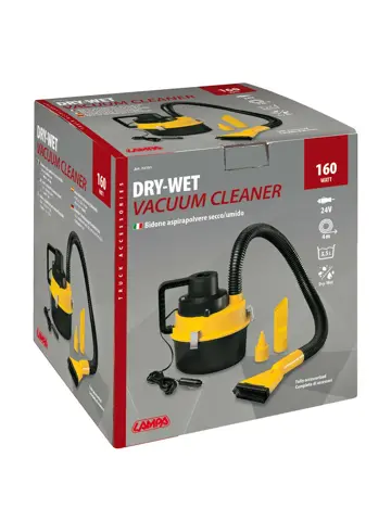 Busstofzuiger 160W sigarettenplug 24V