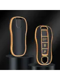 TPU Sleutelhoesje voor Porsche goud B3