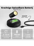 Oplaadbare Spotlights 2-pack – Zwart