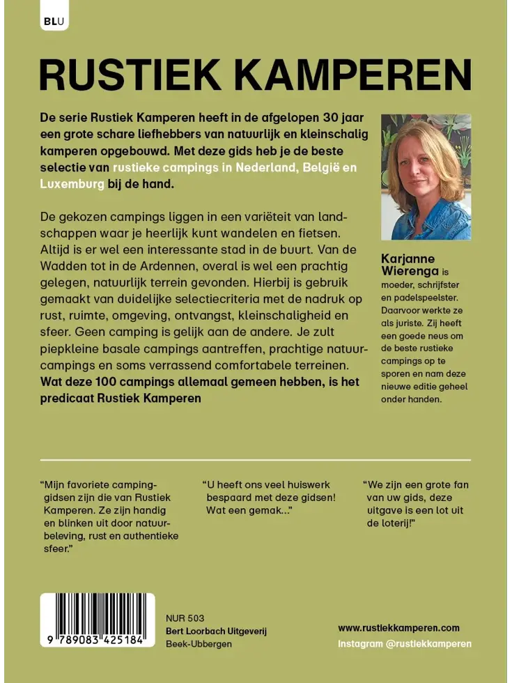 Rustiek Kamperen Nederland, België en Luxemburg 