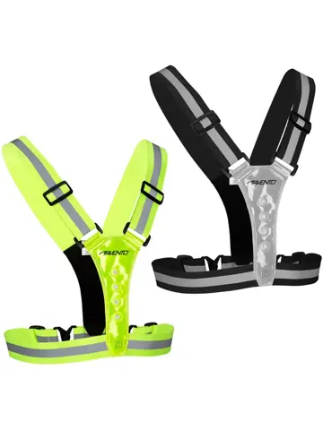 Hardloopvest met Ledverlichting - Zwart