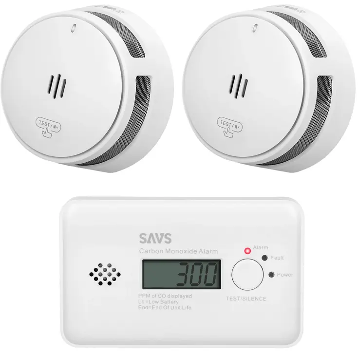 Brandpreventieset 2 rookmelders, 1 CO-melder