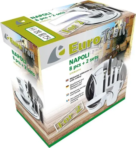 Eurotrail Napoli Serviesset 8 delig
