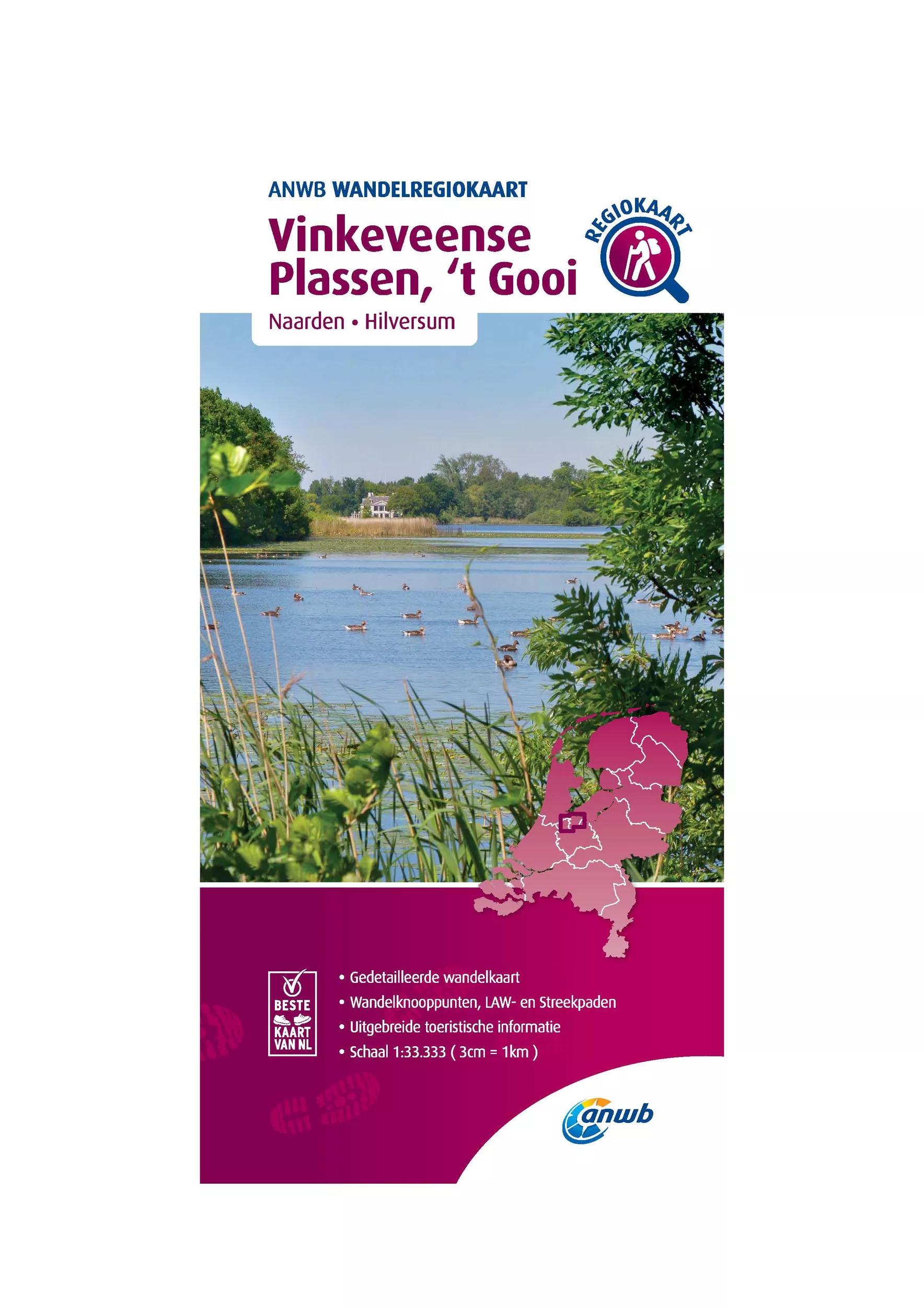 ANWB  Wandelkaart Vinkeveense Plassen en 't Gooi main product image