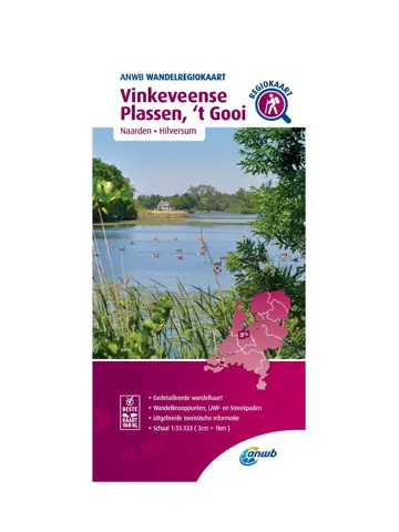 ANWB Wandelkaart Vinkeveense Plassen en 't Gooi
