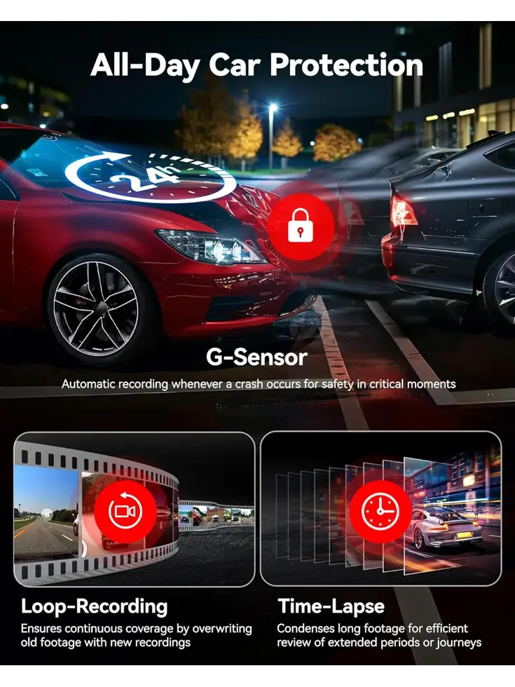 F7N Elite 4K Touch Wifi GPS 2CH 128gb dashcam