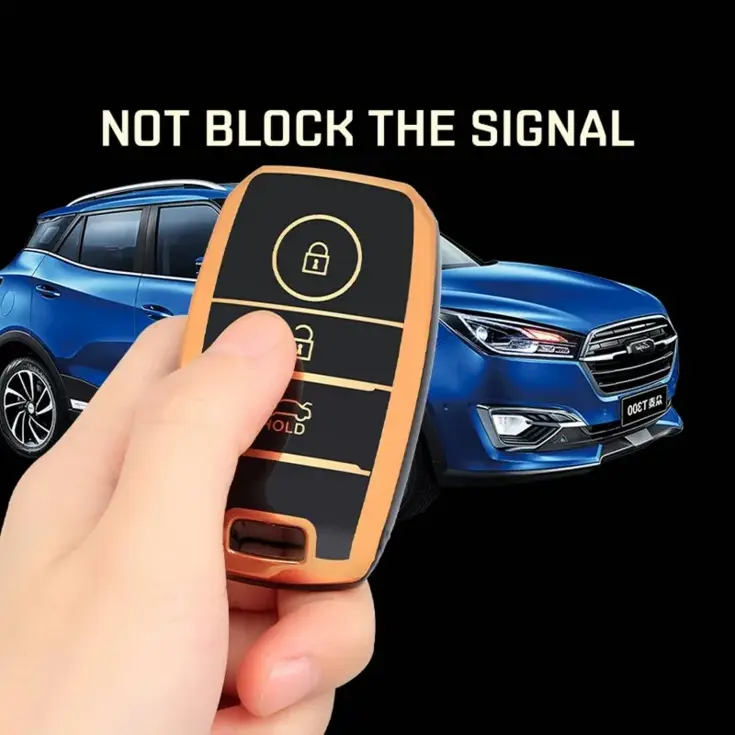 TPU Sleutelhoesje voor Kia goud A3