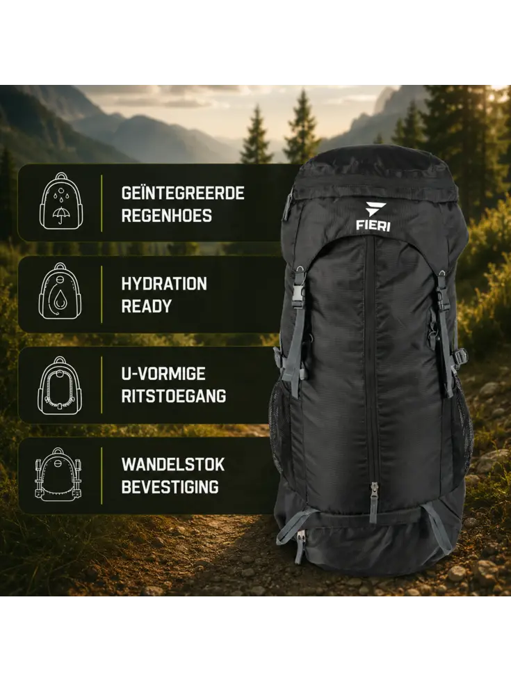 Rugzak TRK Venture - 65l - Waterafstotend