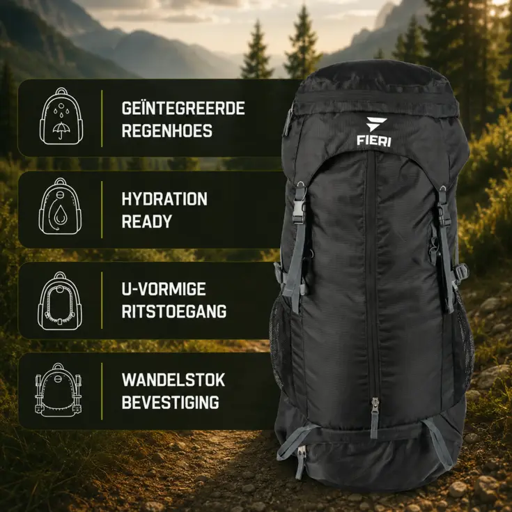 Rugzak TRK Venture - 65l - Waterafstotend