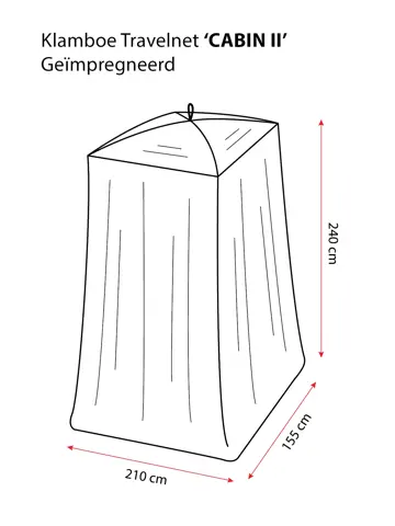 Reisklamboe CABIN II geïmpregneerd