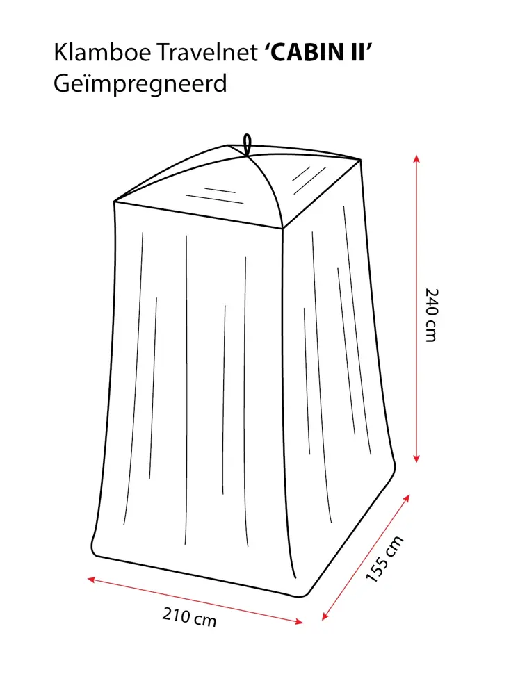 Reisklamboe CABIN II geïmpregneerd