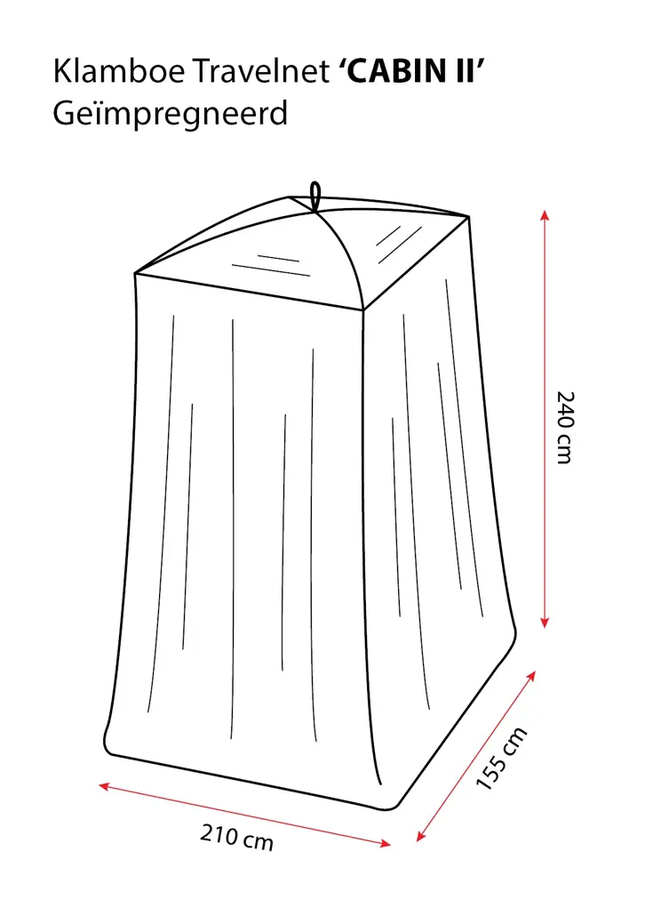 Reisklamboe CABIN II geïmpregneerd