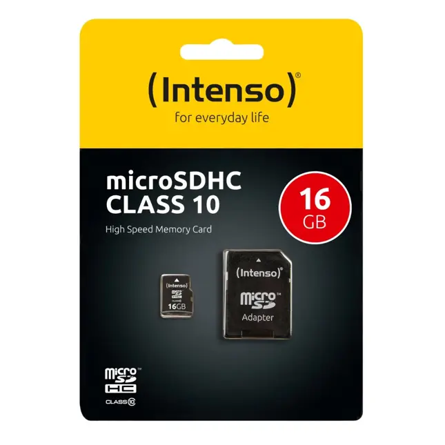 Micro SDHC kaart - class 10 - 16GB