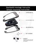 Metalen Sleutelhoesje voor Bmw grijs BMW-C