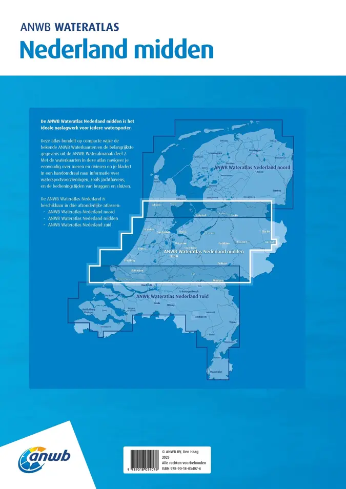 ANWB Wateratlas Nederland Midden