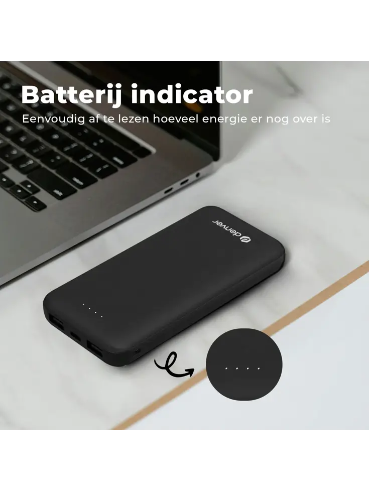 BS10010B Zwart Powerbank - 10.000 mAh