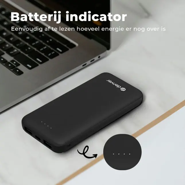 BS10010B Zwart Powerbank - 10.000 mAh