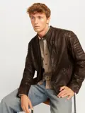 Heren Richard Leather Jacket