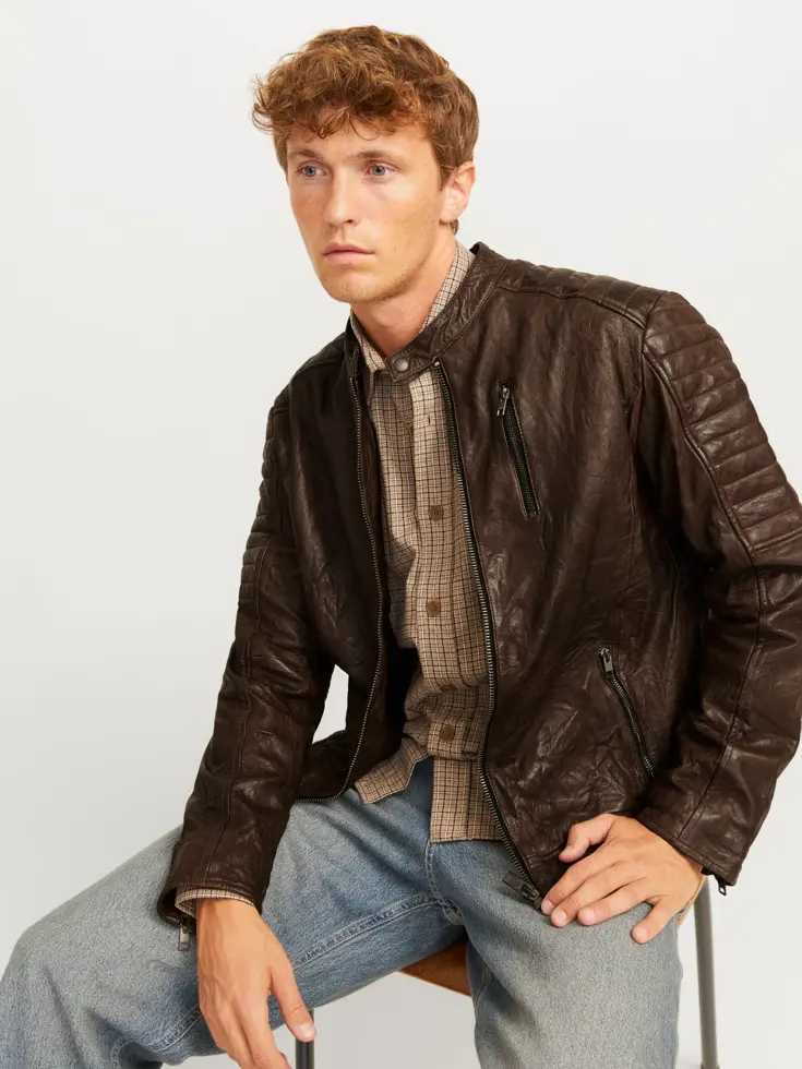 Heren Richard Leather Jacket