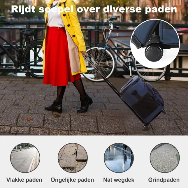 Boodschappentrolley met koelvak 32L