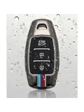 Metalen Sleutelhoesje voor Hyundai grijs D3
