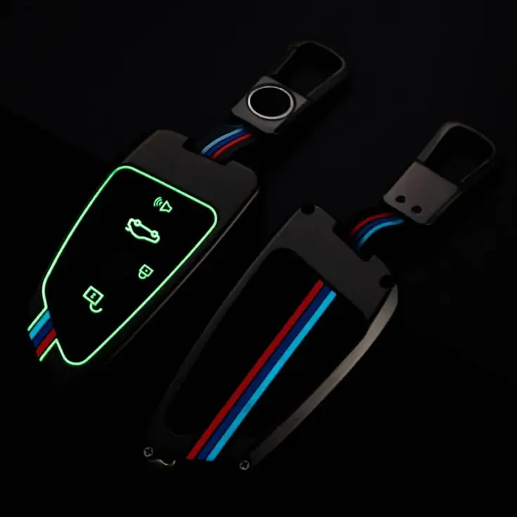 Metalen Sleutelhoesje voor Bmw grijs B4A