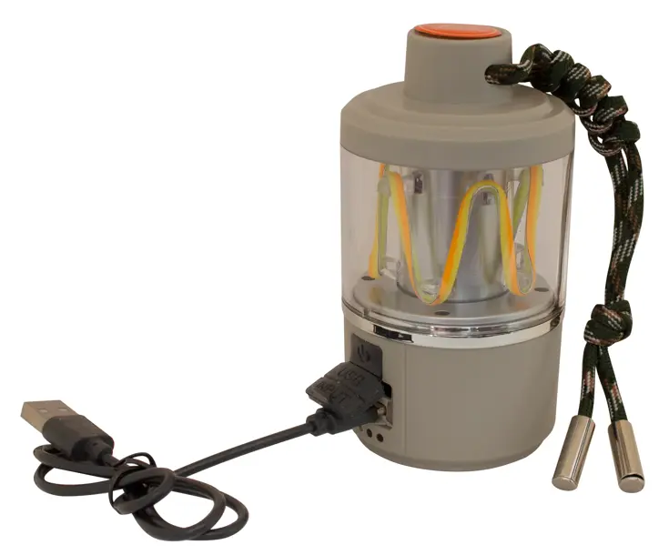 String campinglamp met zaklamp