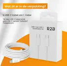 R2B USB-C naar USB-C Kabel - 1 Meter