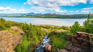 ijsland_egilsstadir_lagargljot-meer_bomen-waterval-rotsen_shutterstock