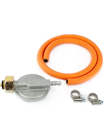 Gasdrukregelaar met slang