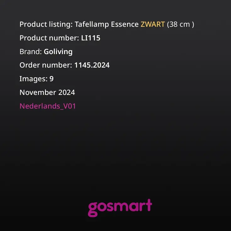 Essence Tafellamp Oplaadbaar - 38cm - LED