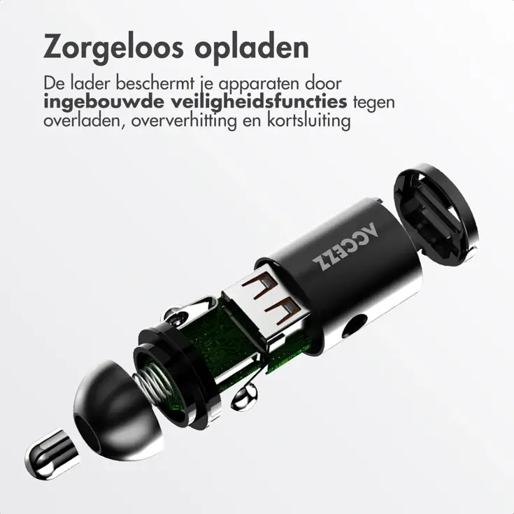 Autolader - 1x USB-C & 1x USB - 65W