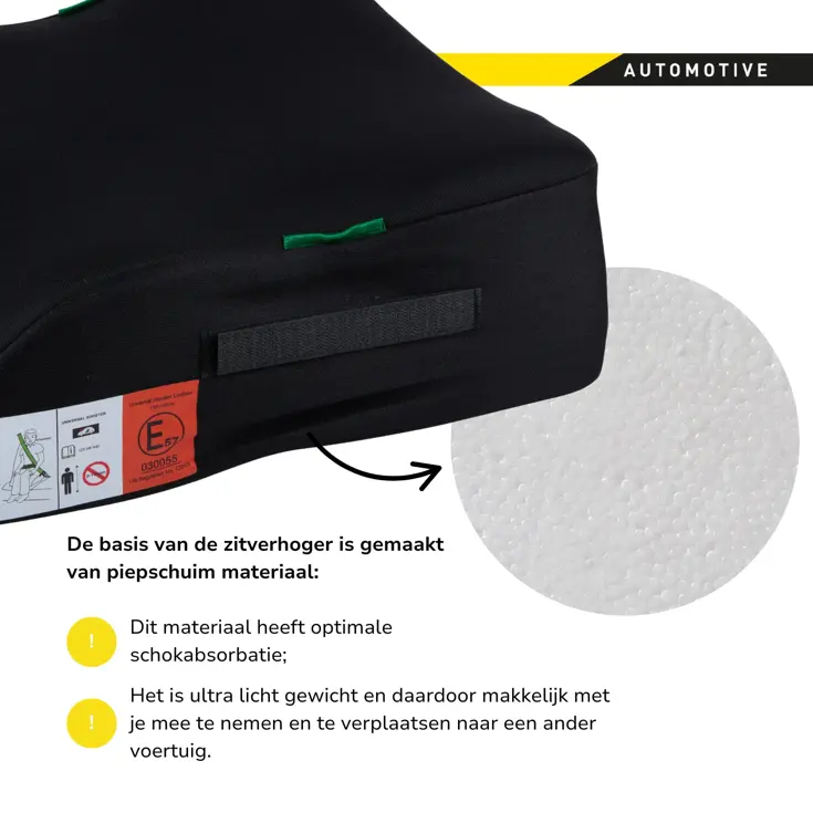 Kinderzitje Zwart - Stoelverhoger UN ECE