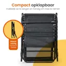 Opvouwbaar Ligbed - 5 Standen - Zwart