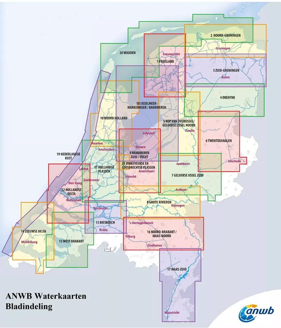 ANWB Waterkaart 14 - Zeeuwse Delta