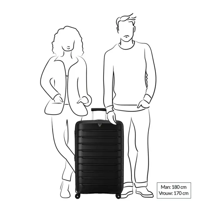 Roncato B-Flying expandable trolley 78 Blauw