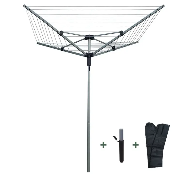 Droogmolen met grondanker en beschermhoes - 40 m