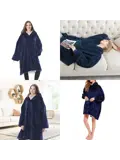Goliving fleece deken met mouwen
