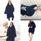 Goliving fleece deken met mouwen