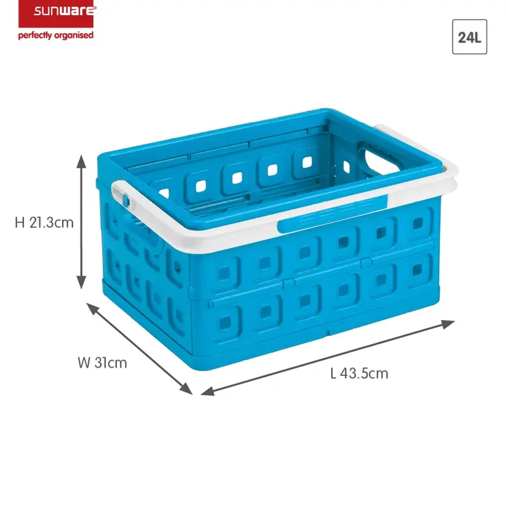 Square - Vouwkrat met handgreep/koeltas - 24L
